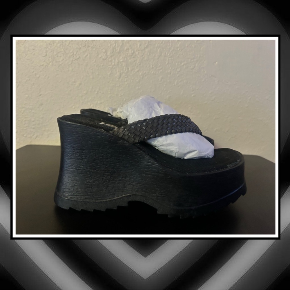 Vintage 90s Y2k Chunky Platform Wedges